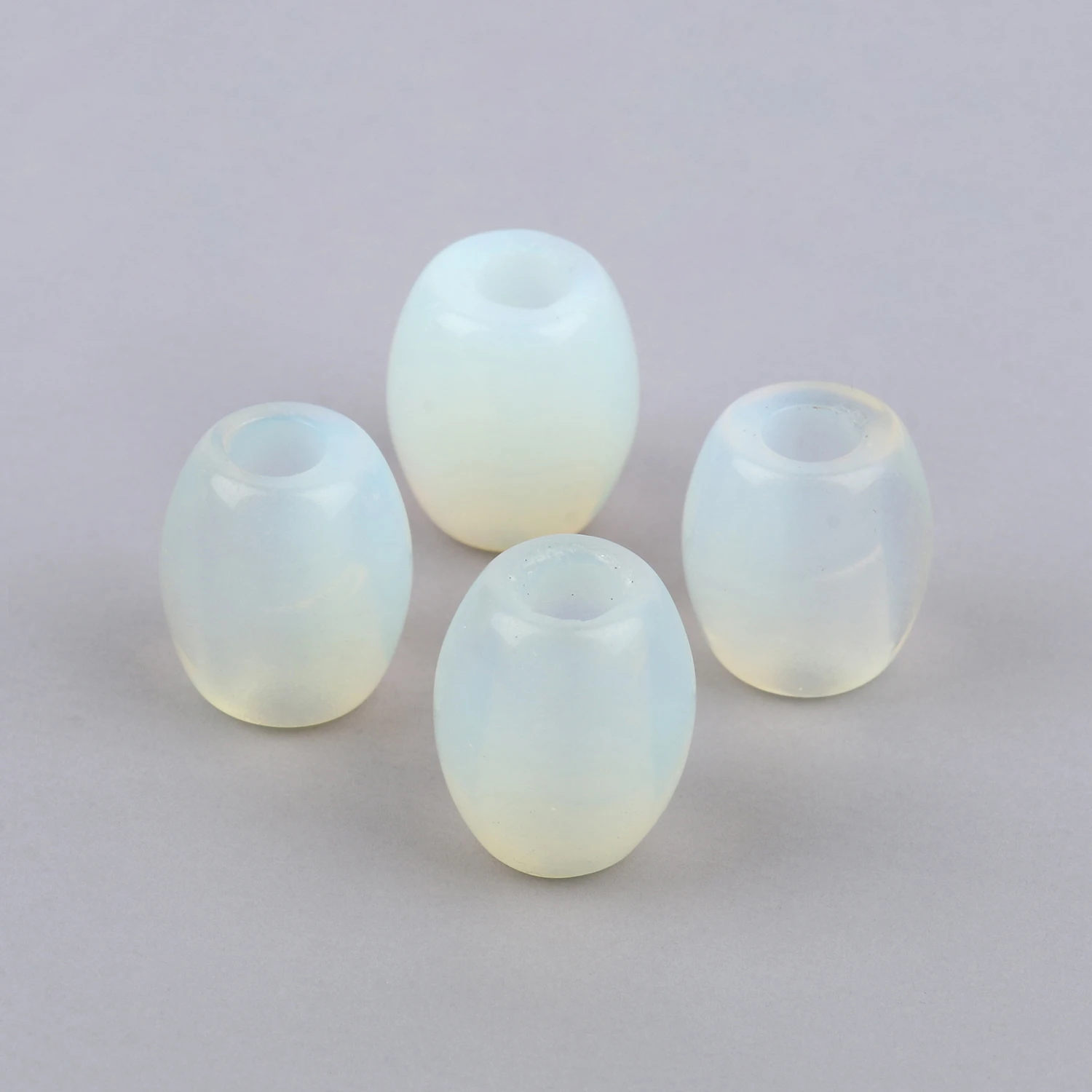 1pcs Natural Stone Turquoise Wood Jasper Opal 16x18mm Big Hole Oval Shape Loose Beads For Crafts DIY Jewelry Making Necklace