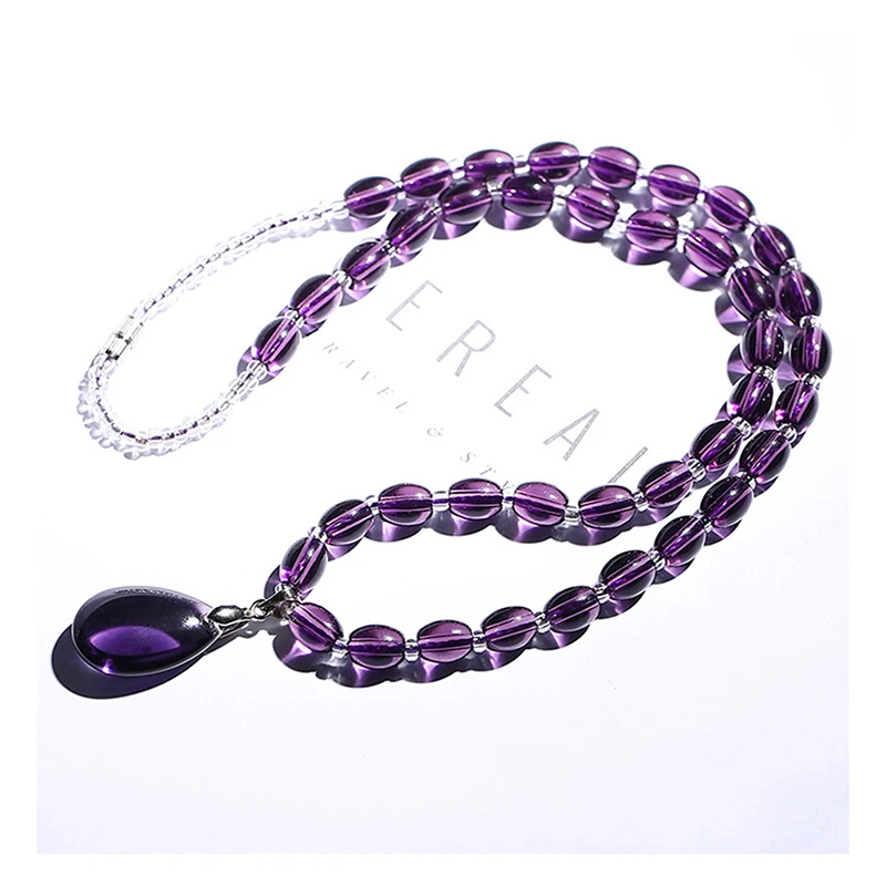 Amethyst Necklace Crystal Bracelet Craft Crystal Decorativas Raw Stone Jewelry Fashionable atmosphere