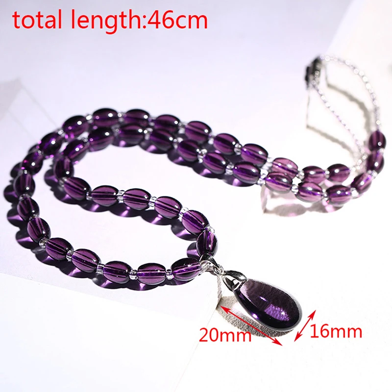 Amethyst Necklace Crystal Bracelet Craft Crystal Decorativas Raw Stone Jewelry Fashionable atmosphere