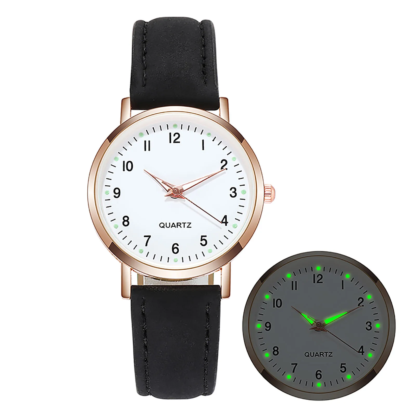 Luxury Watches For Women Diamond-studded Luminous Retro Female Watch Ladies Belt Back Light Quartz Wristwatches Montre Femme