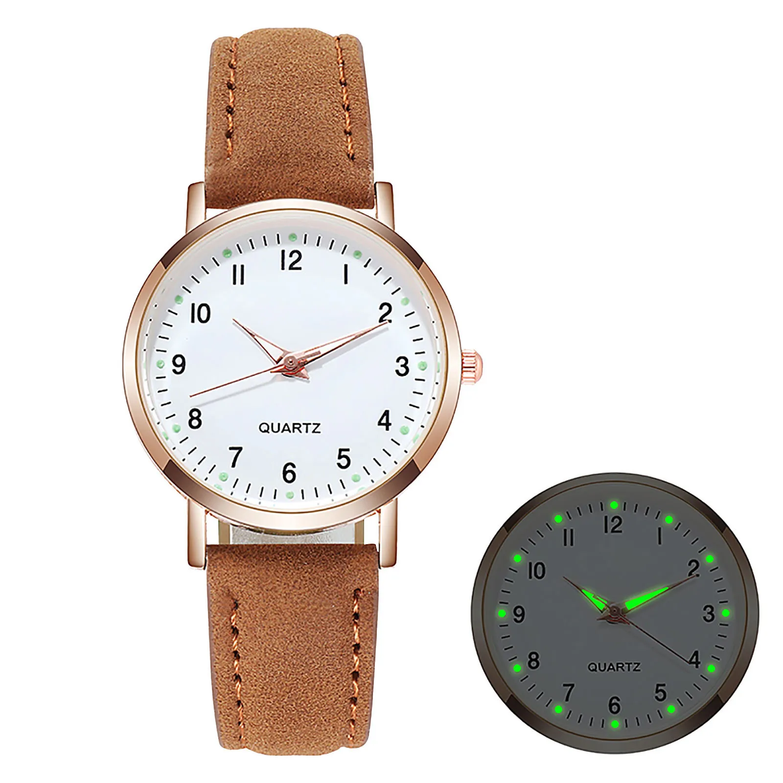 Luxury Watches For Women Diamond-studded Luminous Retro Female Watch Ladies Belt Back Light Quartz Wristwatches Montre Femme