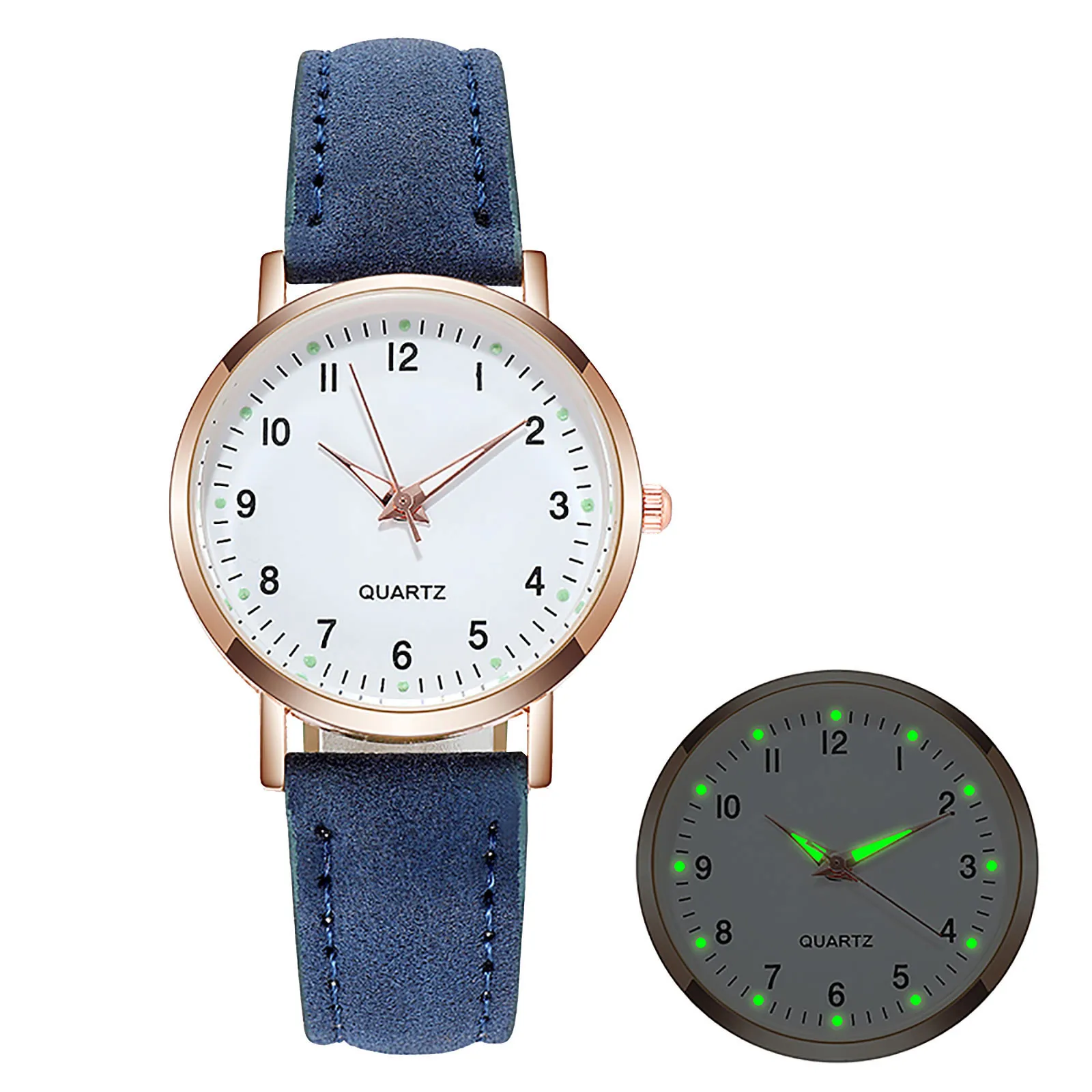 Luxury Watches For Women Diamond-studded Luminous Retro Female Watch Ladies Belt Back Light Quartz Wristwatches Montre Femme