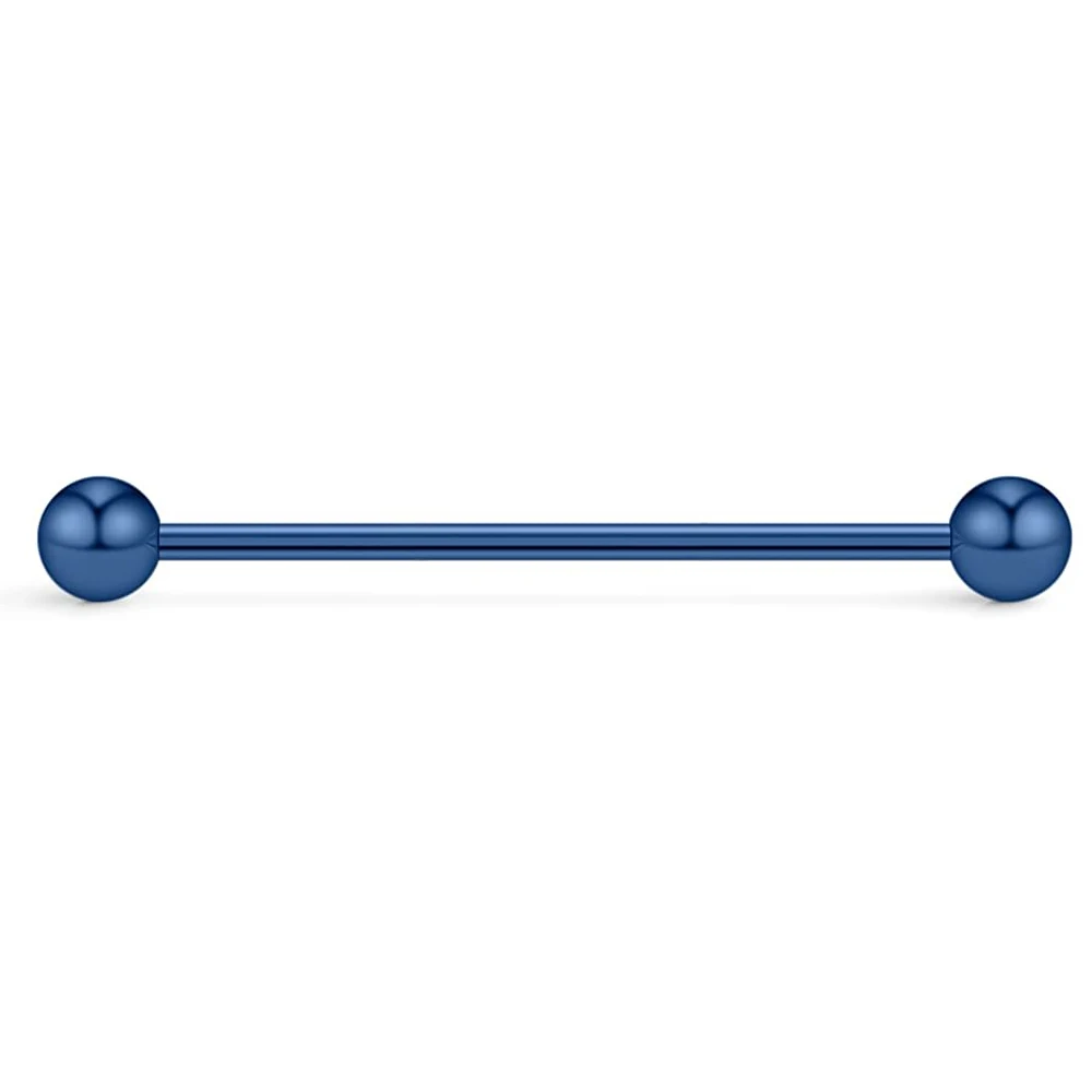 WKOUD Balls Cone Gauge Industrial Barbell Cartilage Earring Body Piercing Jewelry 35mm 38mm 40mm