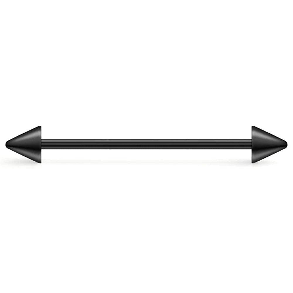 WKOUD Balls Cone Gauge Industrial Barbell Cartilage Earring Body Piercing Jewelry 35mm 38mm 40mm