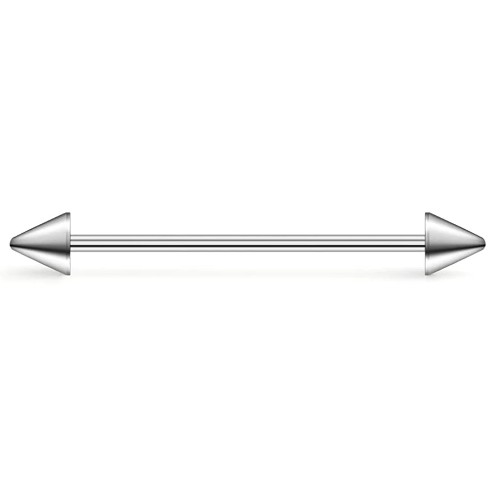 WKOUD Balls Cone Gauge Industrial Barbell Cartilage Earring Body Piercing Jewelry 35mm 38mm 40mm