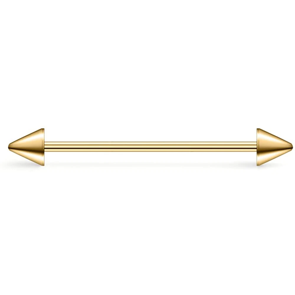 WKOUD Balls Cone Gauge Industrial Barbell Cartilage Earring Body Piercing Jewelry 35mm 38mm 40mm