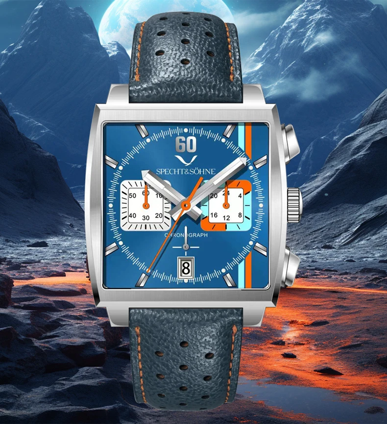 2025 Specht & Sohne New Arrivals Mens Watches Top Brand Luxury Stainless Steel Japan VK64 Chronograph Male Quartz Wristwatches