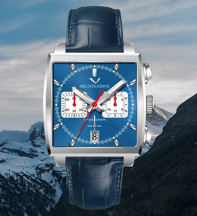 2025 Specht & Sohne New Arrivals Mens Watches Top Brand Luxury Stainless Steel Japan VK64 Chronograph Male Quartz Wristwatches