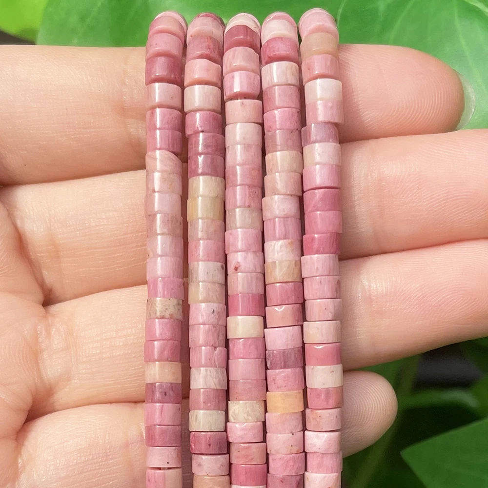 Natural Turquoises Quartz Lapis Lazuli Rondelle Spacer Beads 4*2mm Flat Round Disc Stone Beads for Jewelry DIY Making Bracelet