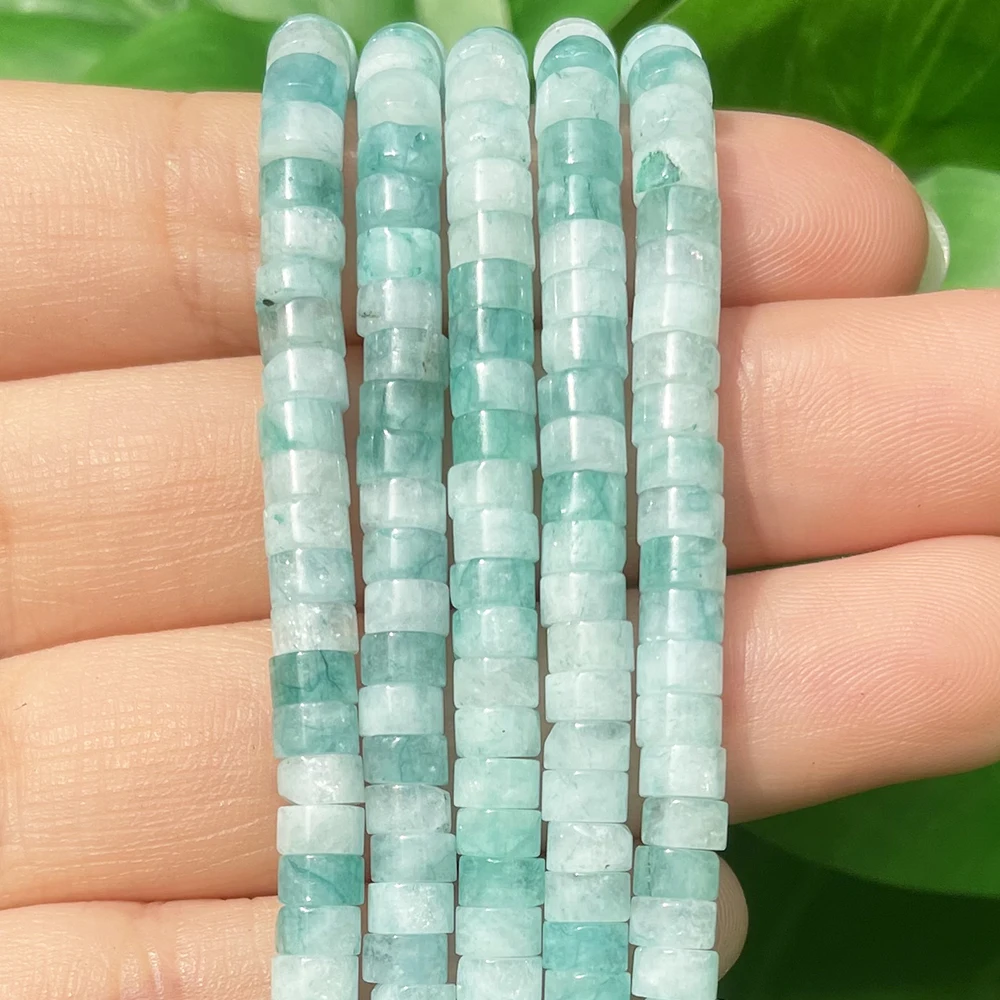 Natural Turquoises Quartz Lapis Lazuli Rondelle Spacer Beads 4*2mm Flat Round Disc Stone Beads for Jewelry DIY Making Bracelet