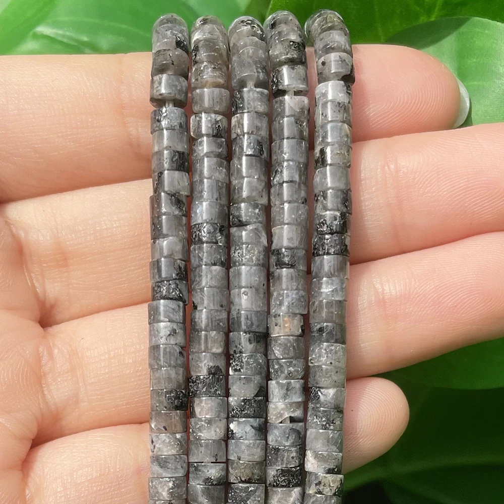 Natural Turquoises Quartz Lapis Lazuli Rondelle Spacer Beads 4*2mm Flat Round Disc Stone Beads for Jewelry DIY Making Bracelet