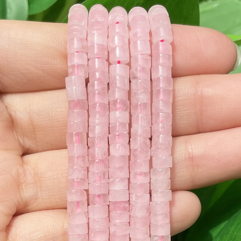 Natural Turquoises Quartz Lapis Lazuli Rondelle Spacer Beads 4*2mm Flat Round Disc Stone Beads for Jewelry DIY Making Bracelet