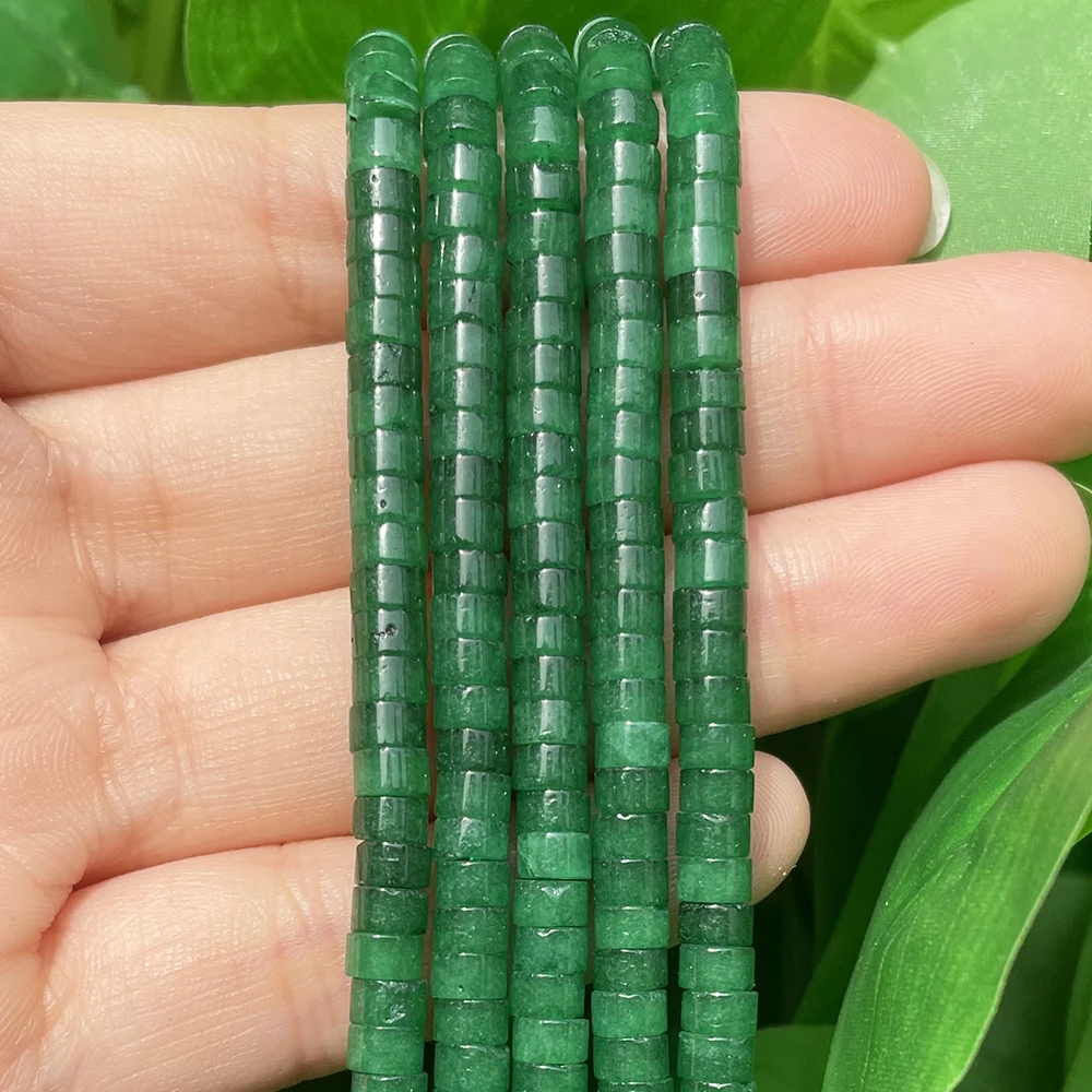 Natural Turquoises Quartz Lapis Lazuli Rondelle Spacer Beads 4*2mm Flat Round Disc Stone Beads for Jewelry DIY Making Bracelet