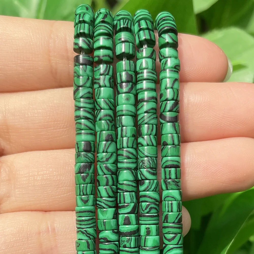 Natural Turquoises Quartz Lapis Lazuli Rondelle Spacer Beads 4*2mm Flat Round Disc Stone Beads for Jewelry DIY Making Bracelet