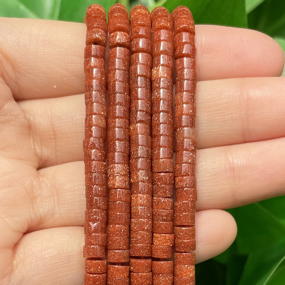 Natural Turquoises Quartz Lapis Lazuli Rondelle Spacer Beads 4*2mm Flat Round Disc Stone Beads for Jewelry DIY Making Bracelet