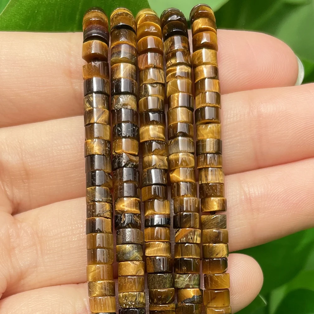 Natural Turquoises Quartz Lapis Lazuli Rondelle Spacer Beads 4*2mm Flat Round Disc Stone Beads for Jewelry DIY Making Bracelet