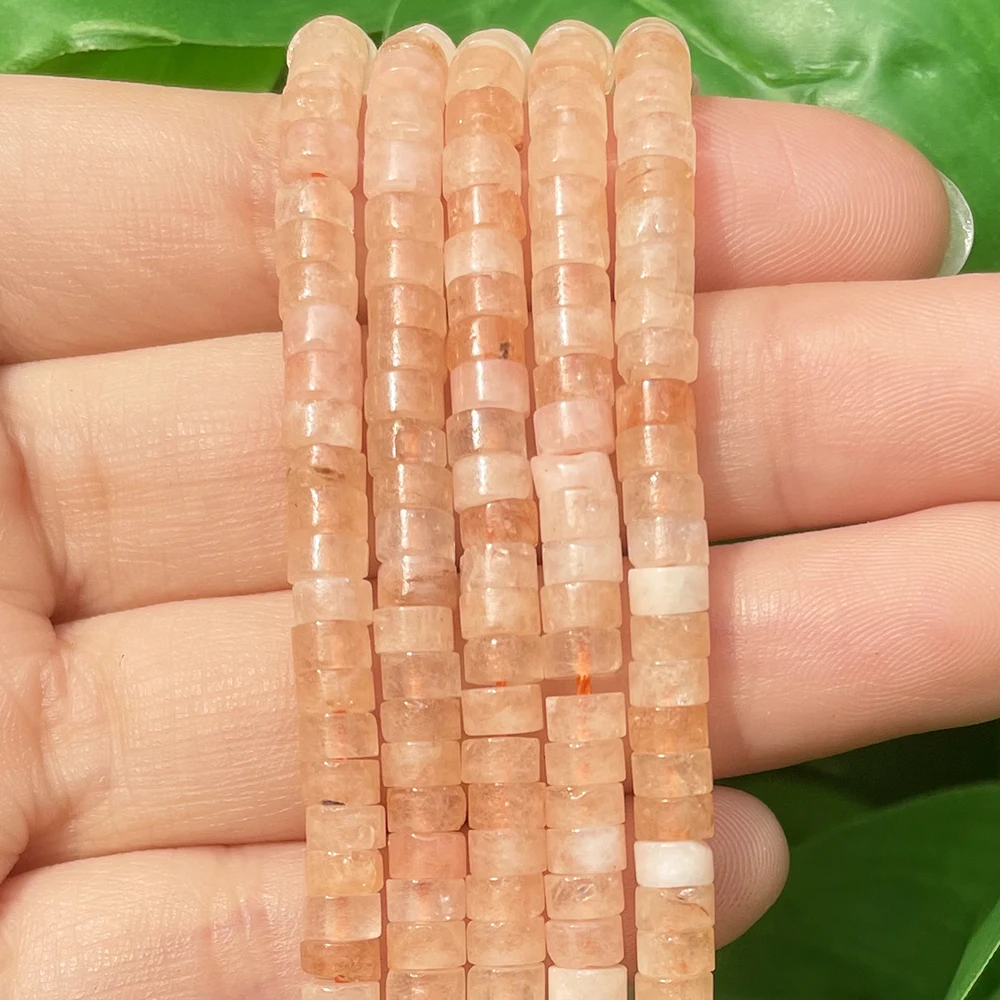 Natural Turquoises Quartz Lapis Lazuli Rondelle Spacer Beads 4*2mm Flat Round Disc Stone Beads for Jewelry DIY Making Bracelet