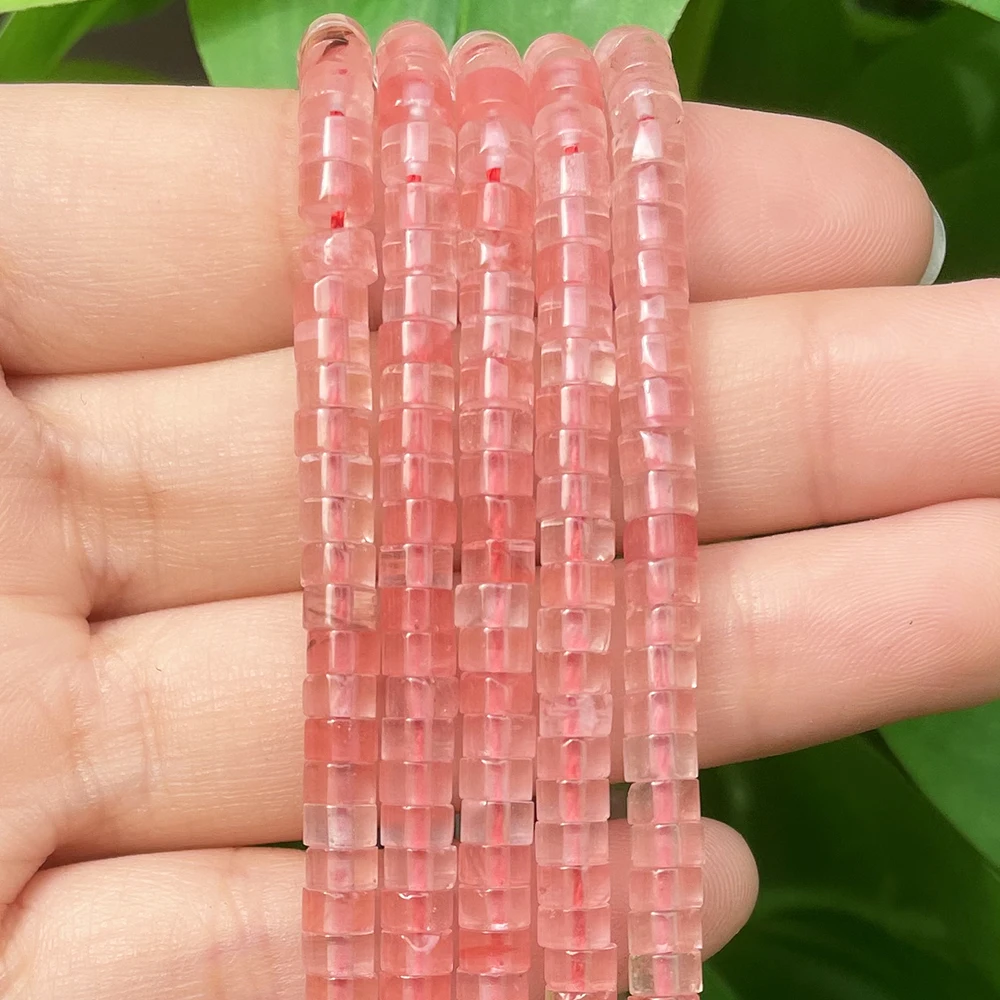 Natural Turquoises Quartz Lapis Lazuli Rondelle Spacer Beads 4*2mm Flat Round Disc Stone Beads for Jewelry DIY Making Bracelet