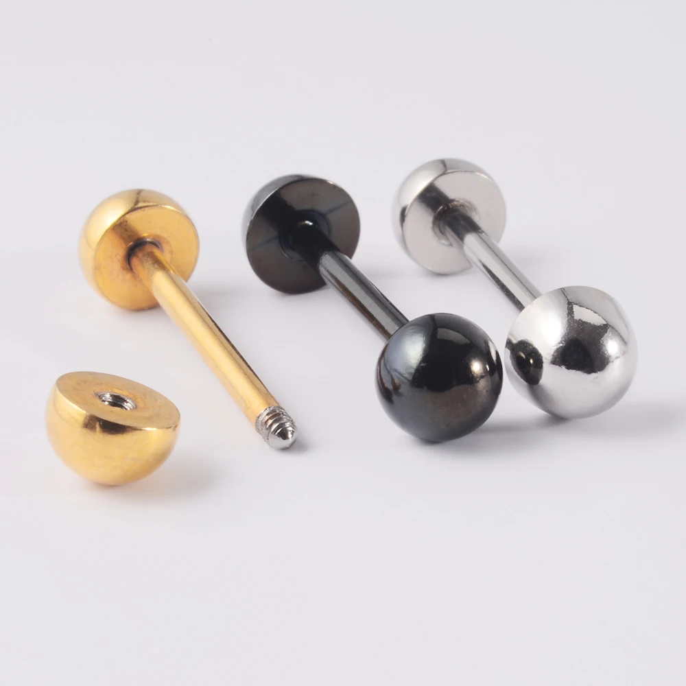 1PC Punk Tongue Nail Middle Finger Surgical Steel Anodizing Prevent Allergic Tongue Barbells Sexy Unisex Body Piercing Jewelry