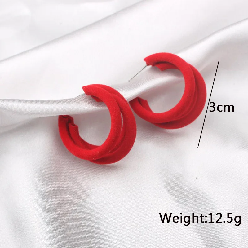 Red Flower Dangle Earrings for Women Metal Butterfly Hanging Earrings Exaggerated Ear Jewelry Trend New Pendientes Mujer
