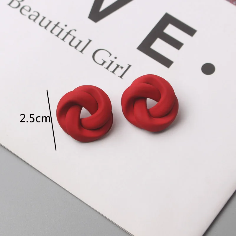 Red Flower Dangle Earrings for Women Metal Butterfly Hanging Earrings Exaggerated Ear Jewelry Trend New Pendientes Mujer