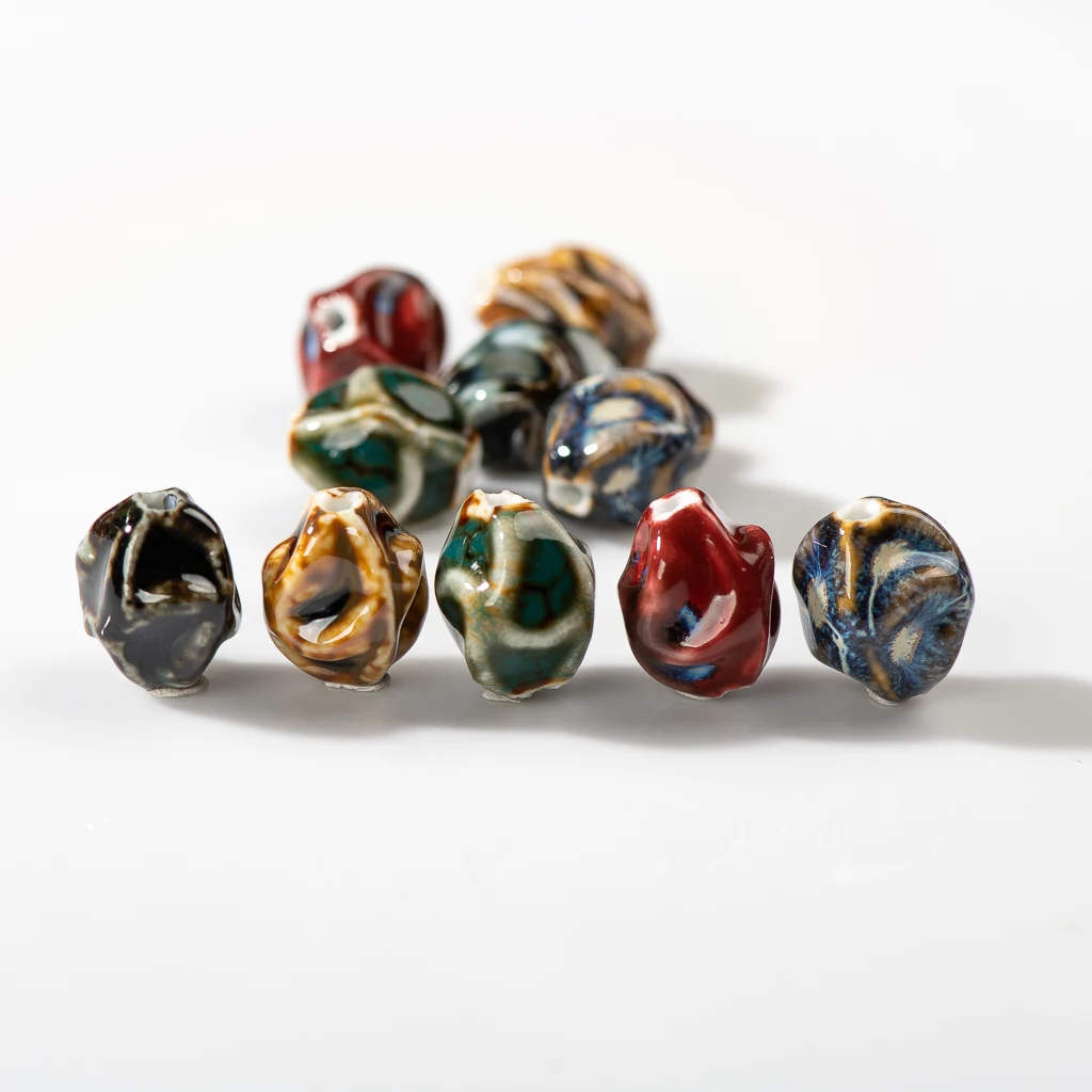 18#10pcs Specail Shape Ceramic Beads Pendant Porcelain Jewelry Part for Necklace Bracelet #XN084 création de bijoux