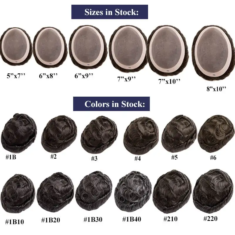 Men's Capillary Prothesis Mono Men's Wig Natural Hair Wigs for Men 6" Human Male Hair Prosthesis For Men Toupee Durable Men Wig