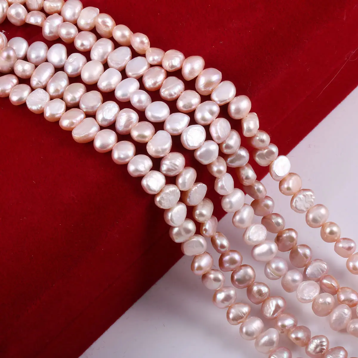 Natural Freshwater Pearl Baroque White pink Irregular Beads for Jewelry Making DIY Earrings Bracelet Necklace Accessories