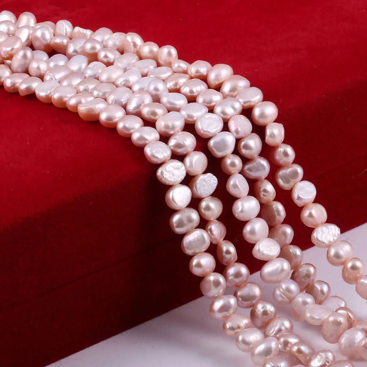 Natural Freshwater Pearl Baroque White pink Irregular Beads for Jewelry Making DIY Earrings Bracelet Necklace Accessories