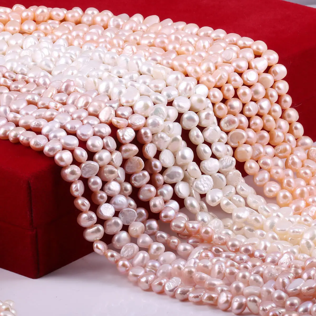 Natural Freshwater Pearl Baroque White pink Irregular Beads for Jewelry Making DIY Earrings Bracelet Necklace Accessories