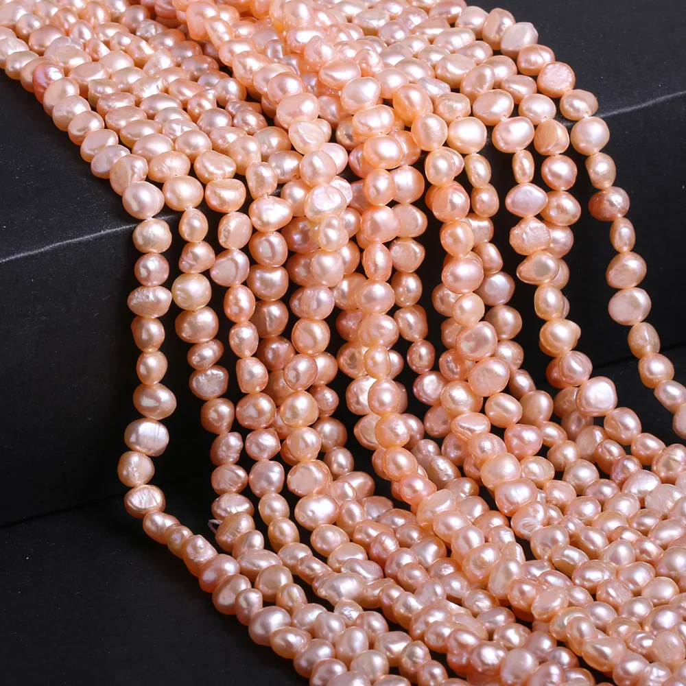 Natural Freshwater Pearl Baroque White pink Irregular Beads for Jewelry Making DIY Earrings Bracelet Necklace Accessories