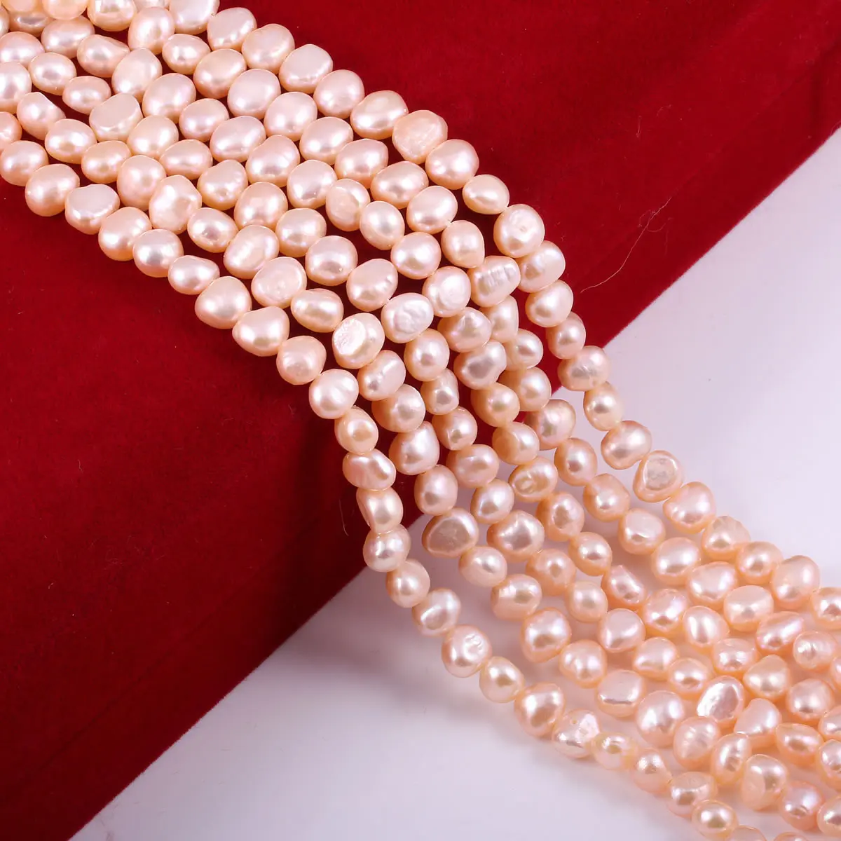Natural Freshwater Pearl Baroque White pink Irregular Beads for Jewelry Making DIY Earrings Bracelet Necklace Accessories
