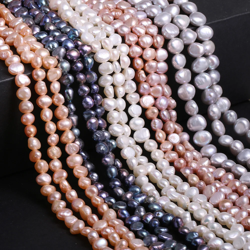 Natural Freshwater Pearl Baroque White pink Irregular Beads for Jewelry Making DIY Earrings Bracelet Necklace Accessories
