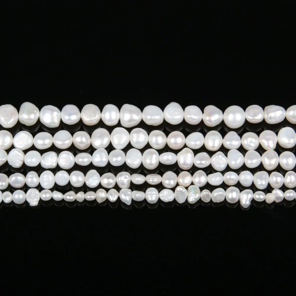 Natural Freshwater Pearl Baroque White pink Irregular Beads for Jewelry Making DIY Earrings Bracelet Necklace Accessories