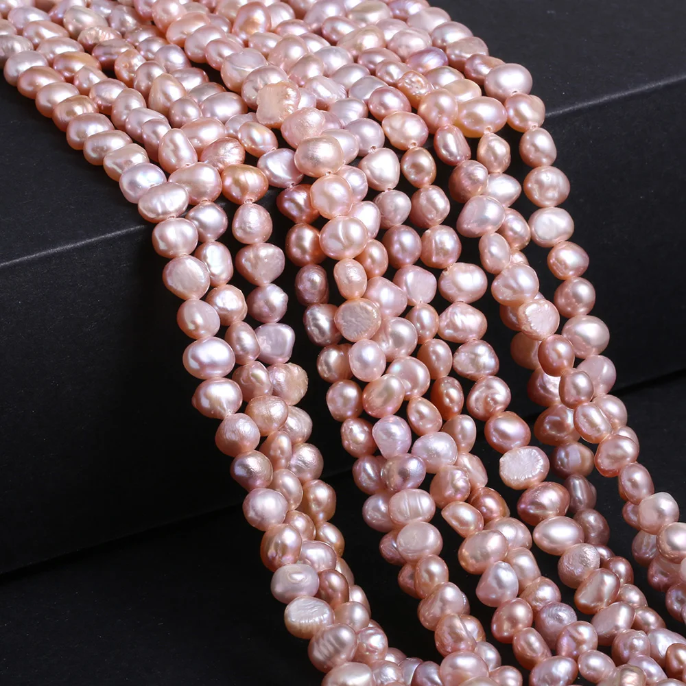 Natural Freshwater Pearl Baroque White pink Irregular Beads for Jewelry Making DIY Earrings Bracelet Necklace Accessories