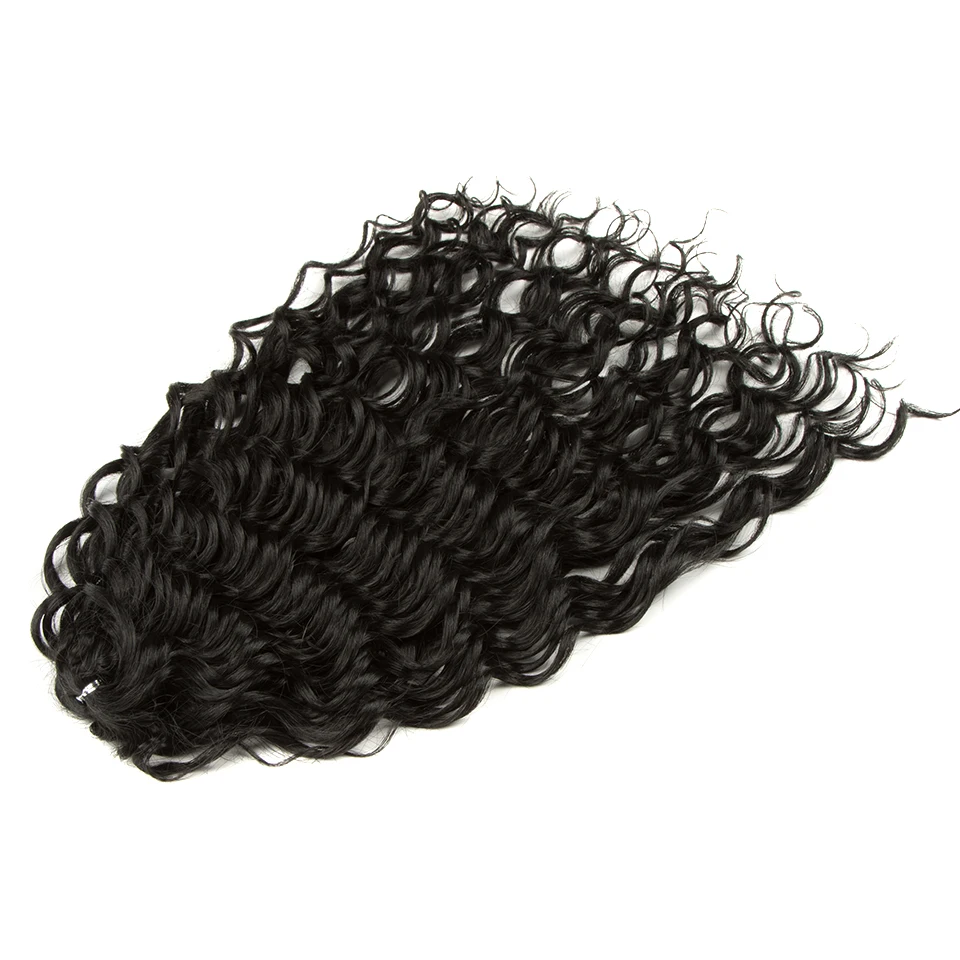 FASHION IDOL Deep Wave Twist Crochet Hair Synthetic Afro Curly Crochet Braids Ombre Orange Braiding Hair Extensions For Women