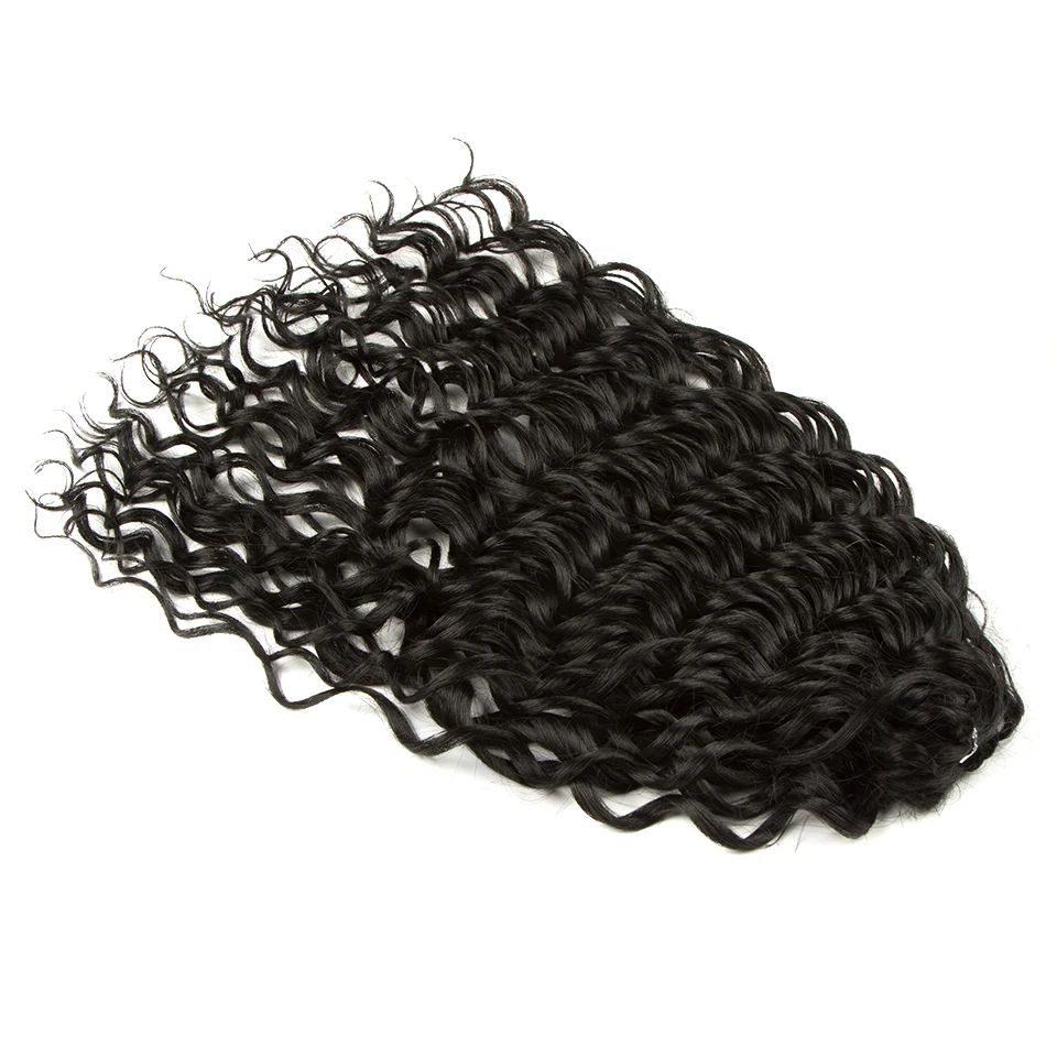 FASHION IDOL Deep Wave Twist Crochet Hair Synthetic Afro Curly Crochet Braids Ombre Orange Braiding Hair Extensions For Women