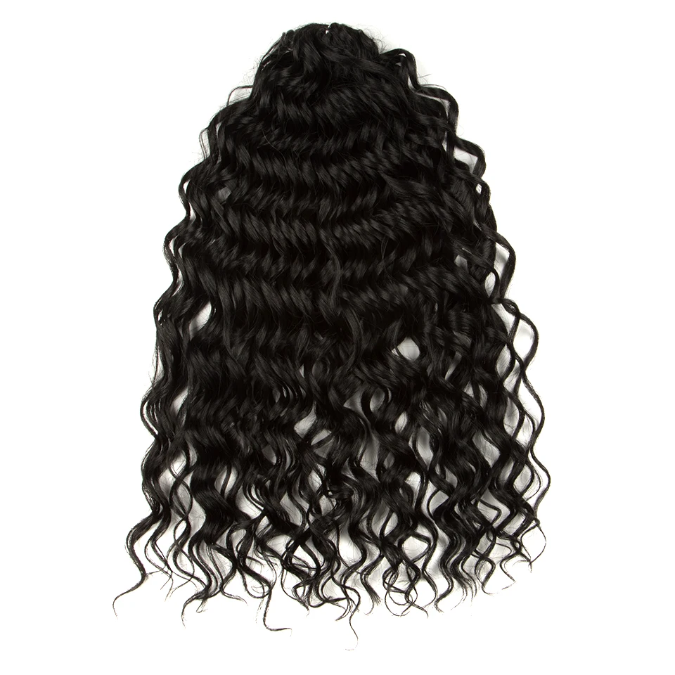 FASHION IDOL Deep Wave Twist Crochet Hair Synthetic Afro Curly Crochet Braids Ombre Orange Braiding Hair Extensions For Women