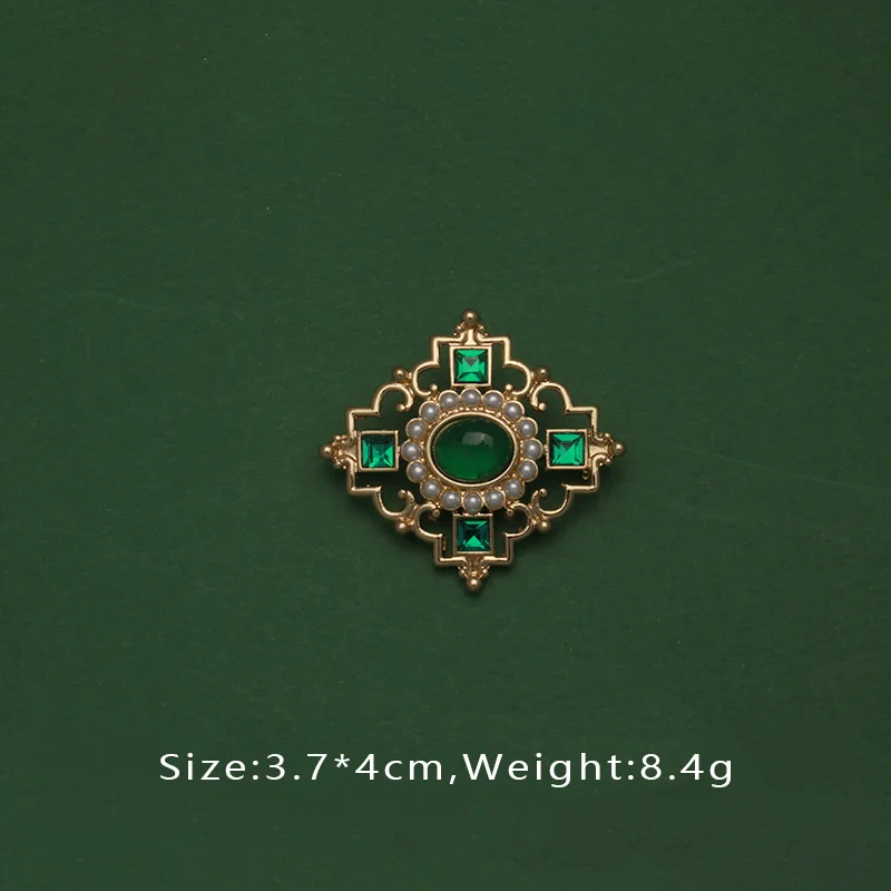 Baroque French Retro Pearl Exquisite Brooch Pin Summer Skirt Badge Bag Brooches For Woman Party Accessories