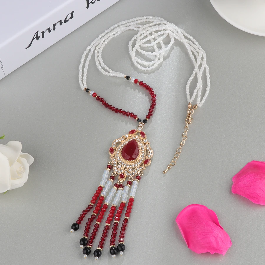 Kinel Luxury Wedding Women Earring Fashion 585 Rose Gold Oval White Natural Zircon Drop Earring High Quality Daily Fine Jewelry