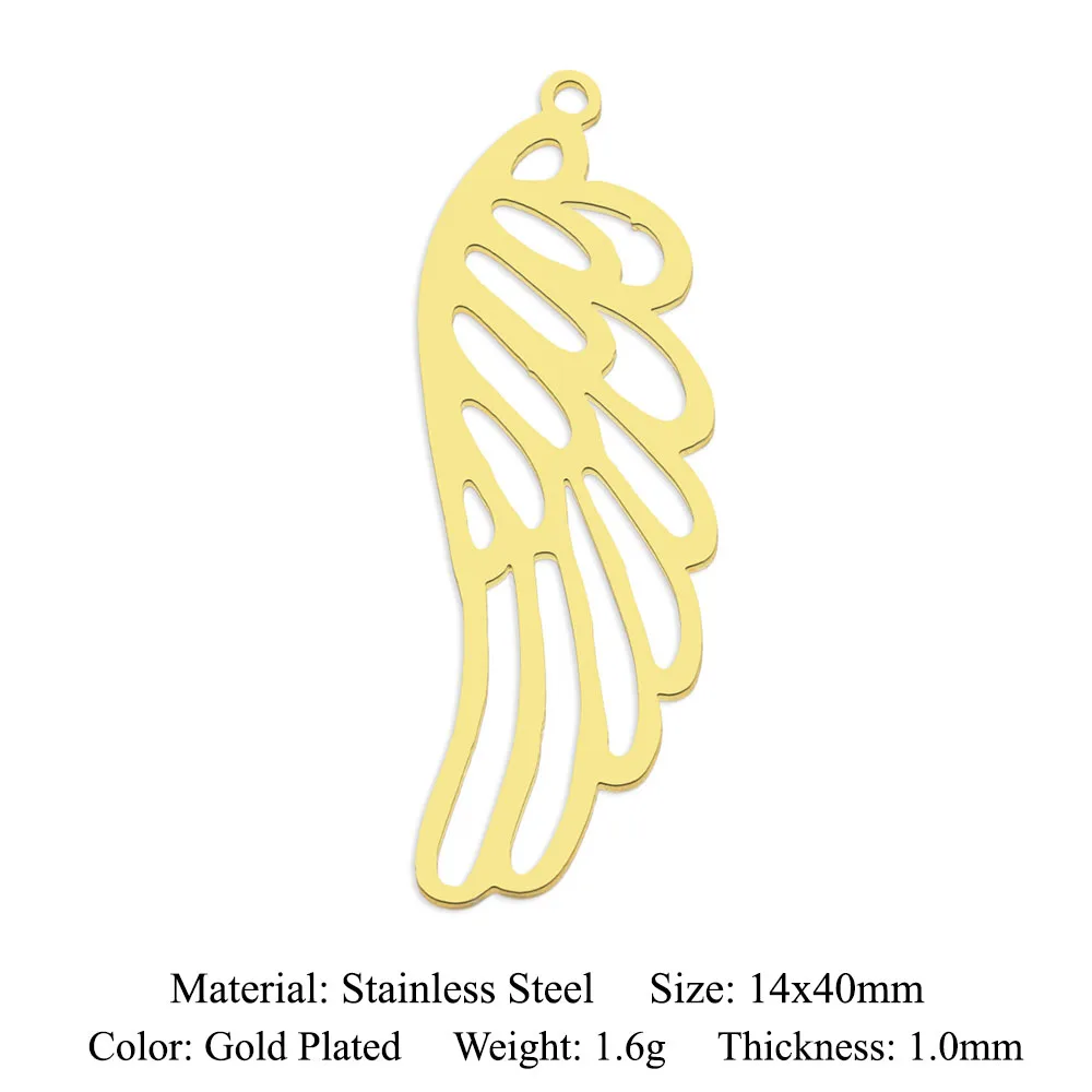 10pcs/lot 316 Stainless Steel Evil Eye Lotus DIY Earring Pendant Wholesale Jewelry Charms Angel Wing Yoga Tree of Life Custom