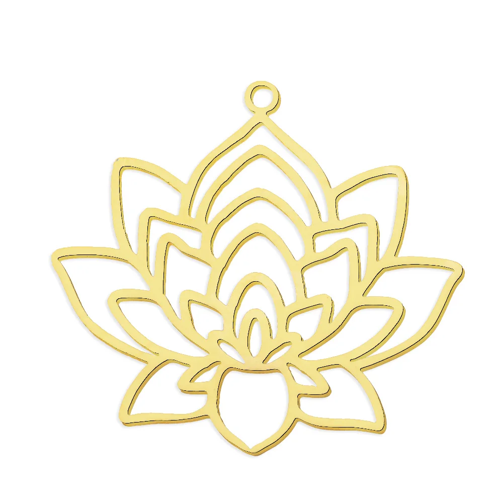 10pcs/lot 316 Stainless Steel Evil Eye Lotus DIY Earring Pendant Wholesale Jewelry Charms Angel Wing Yoga Tree of Life Custom