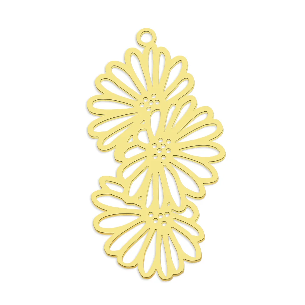 10pcs/lot 316 Stainless Steel Evil Eye Lotus DIY Earring Pendant Wholesale Jewelry Charms Angel Wing Yoga Tree of Life Custom