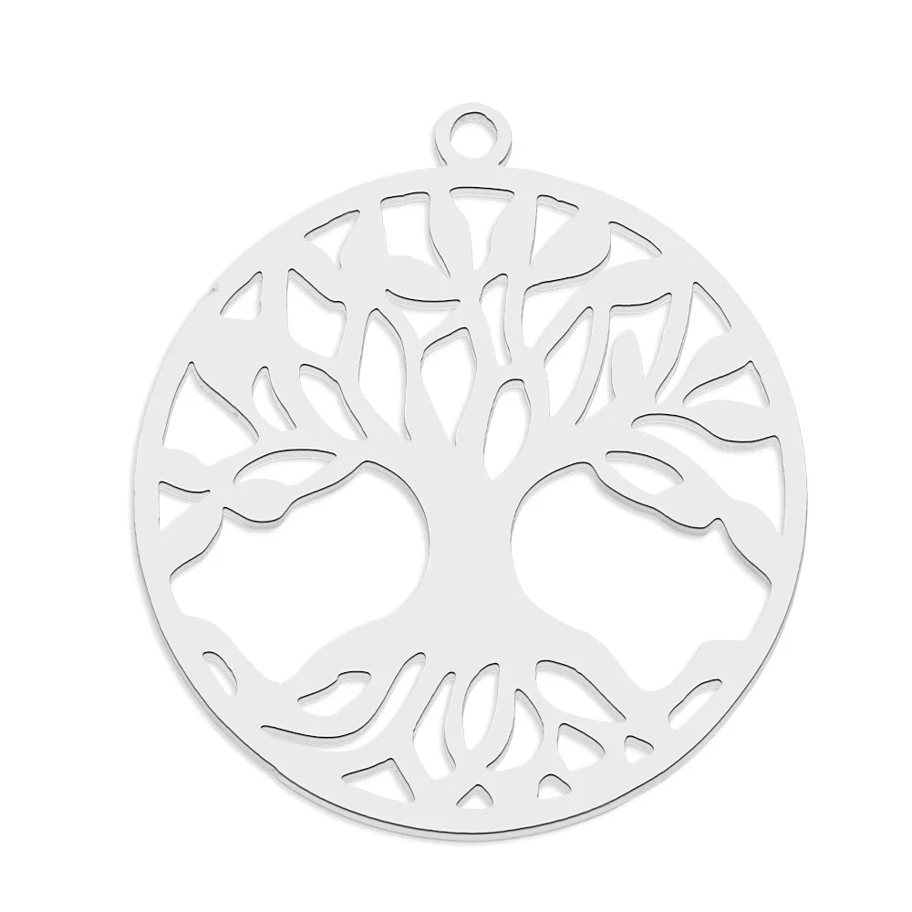 10pcs/lot 316 Stainless Steel Evil Eye Lotus DIY Earring Pendant Wholesale Jewelry Charms Angel Wing Yoga Tree of Life Custom