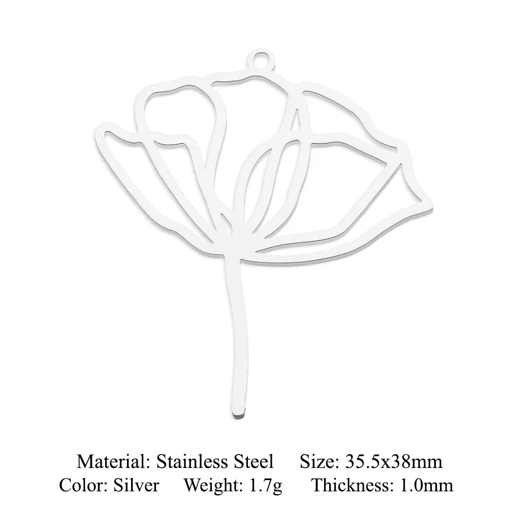 10pcs/lot 316 Stainless Steel Evil Eye Lotus DIY Earring Pendant Wholesale Jewelry Charms Angel Wing Yoga Tree of Life Custom
