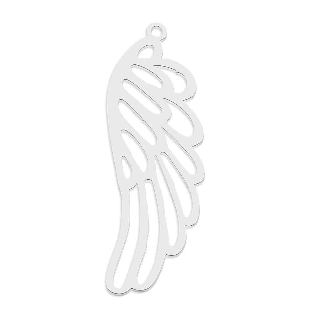 10pcs/lot 316 Stainless Steel Evil Eye Lotus DIY Earring Pendant Wholesale Jewelry Charms Angel Wing Yoga Tree of Life Custom