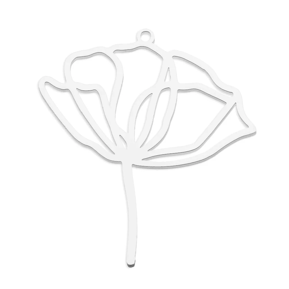 10pcs/lot 316 Stainless Steel Evil Eye Lotus DIY Earring Pendant Wholesale Jewelry Charms Angel Wing Yoga Tree of Life Custom