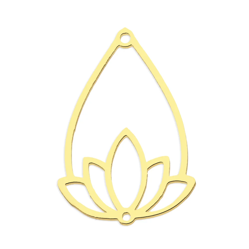 10pcs/lot 316 Stainless Steel Evil Eye Lotus DIY Earring Pendant Wholesale Jewelry Charms Angel Wing Yoga Tree of Life Custom