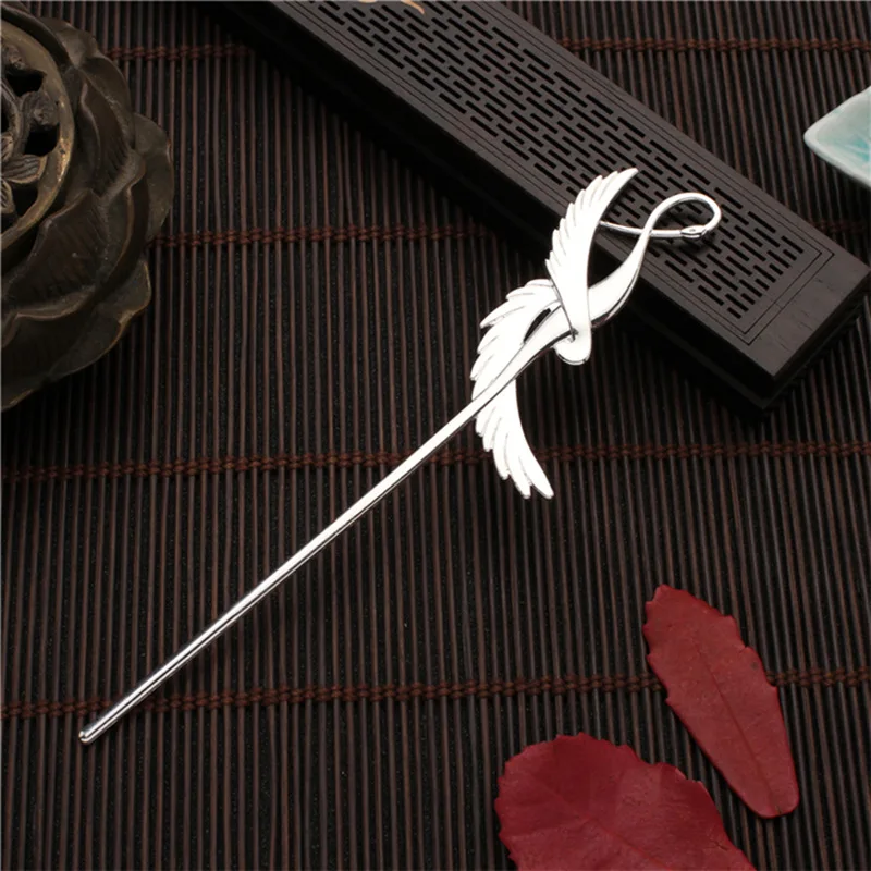 Chinese Wedding Hair Accessories Vintage Hairpins For Women Elegant Alloy Hair Stick Personalized Retro Hanfu Cloth Hair Jewelry