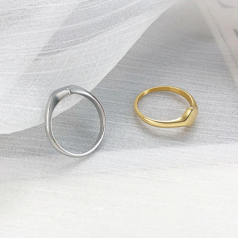 Pinky Ring, Signet Ring, Men Women Ring,Stainless Steel Floral Signet Rings,CZ North Star Celestial Ring